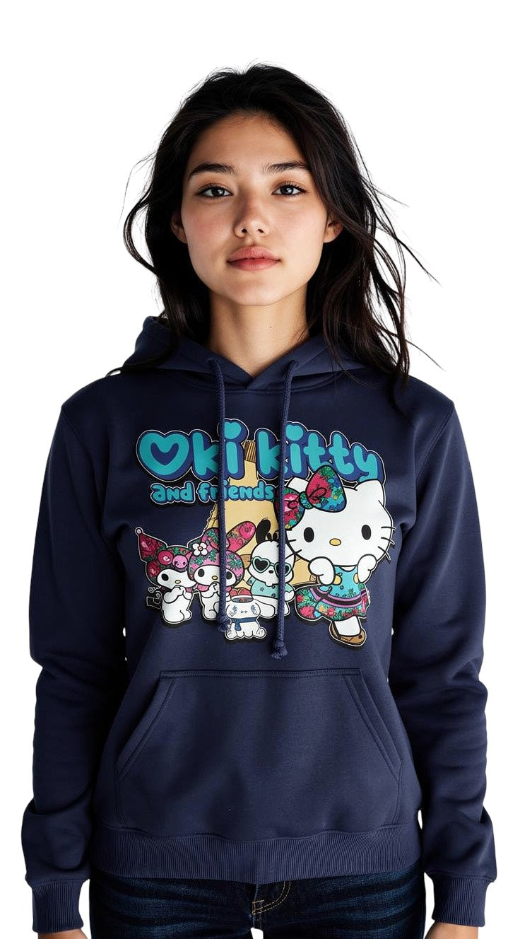 OKI KITTY ADULT HOODIE
