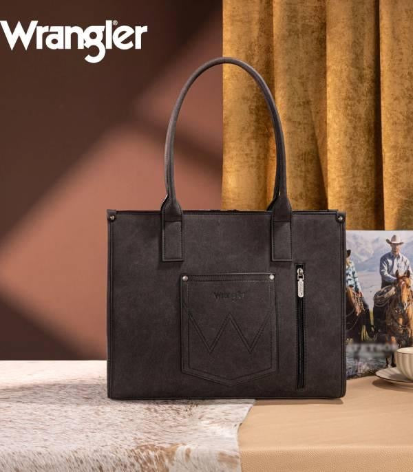 Wrangler Aztec Tooled Large Tote