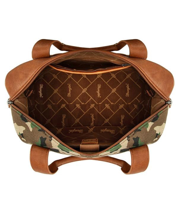 WRANGLER CAMO PRINT DUFFLE BAG