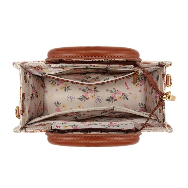 WRANGLER WESTERN PRINT COWGIRL TOTE CROSSBODY BAG