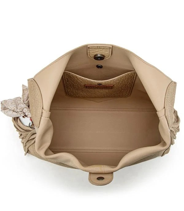 WRANGLER FRINGE TOOLED HOBO BAG