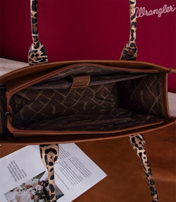 Wrangler Leopard Print Large Tote