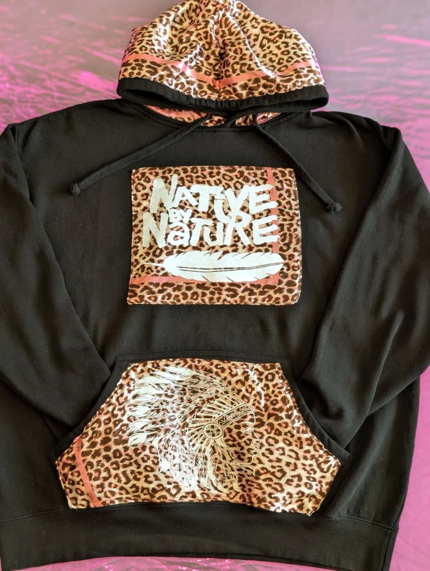 Native By Nature-Native Silk Stitch Hoodies