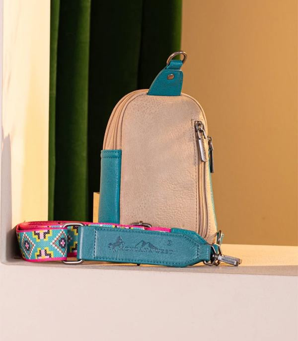 Montana West Aztec Embroidered Sling Bag