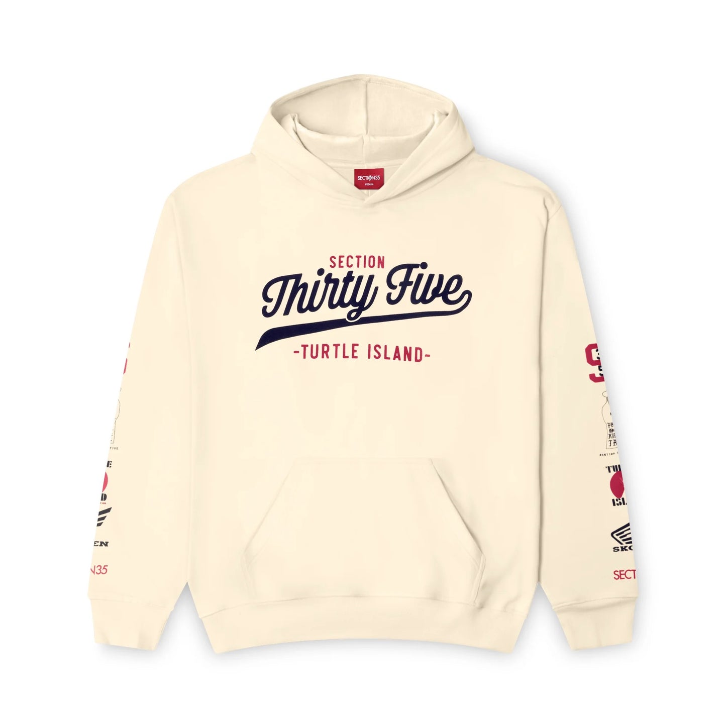 Goat 2.0 Hoodie - Cream, Navy