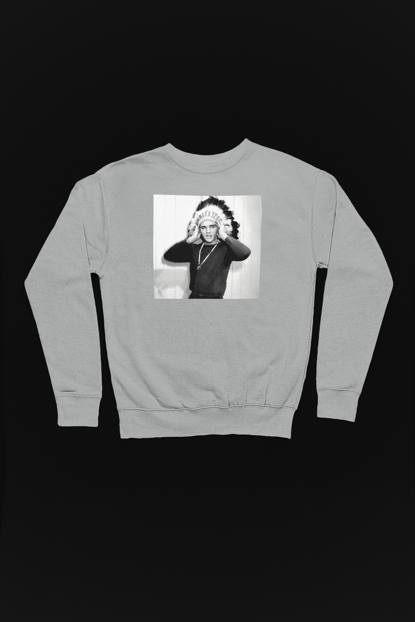 Elvis Presley Headdress-Adult Crewneck