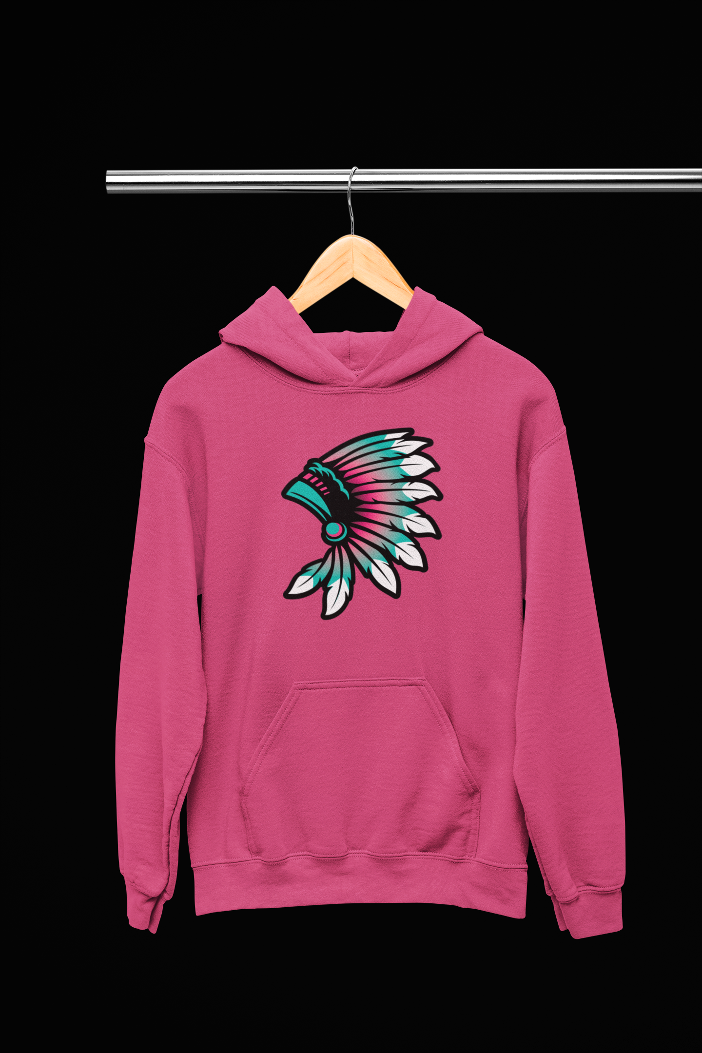 Colourful Headdress-Adult Hoodie