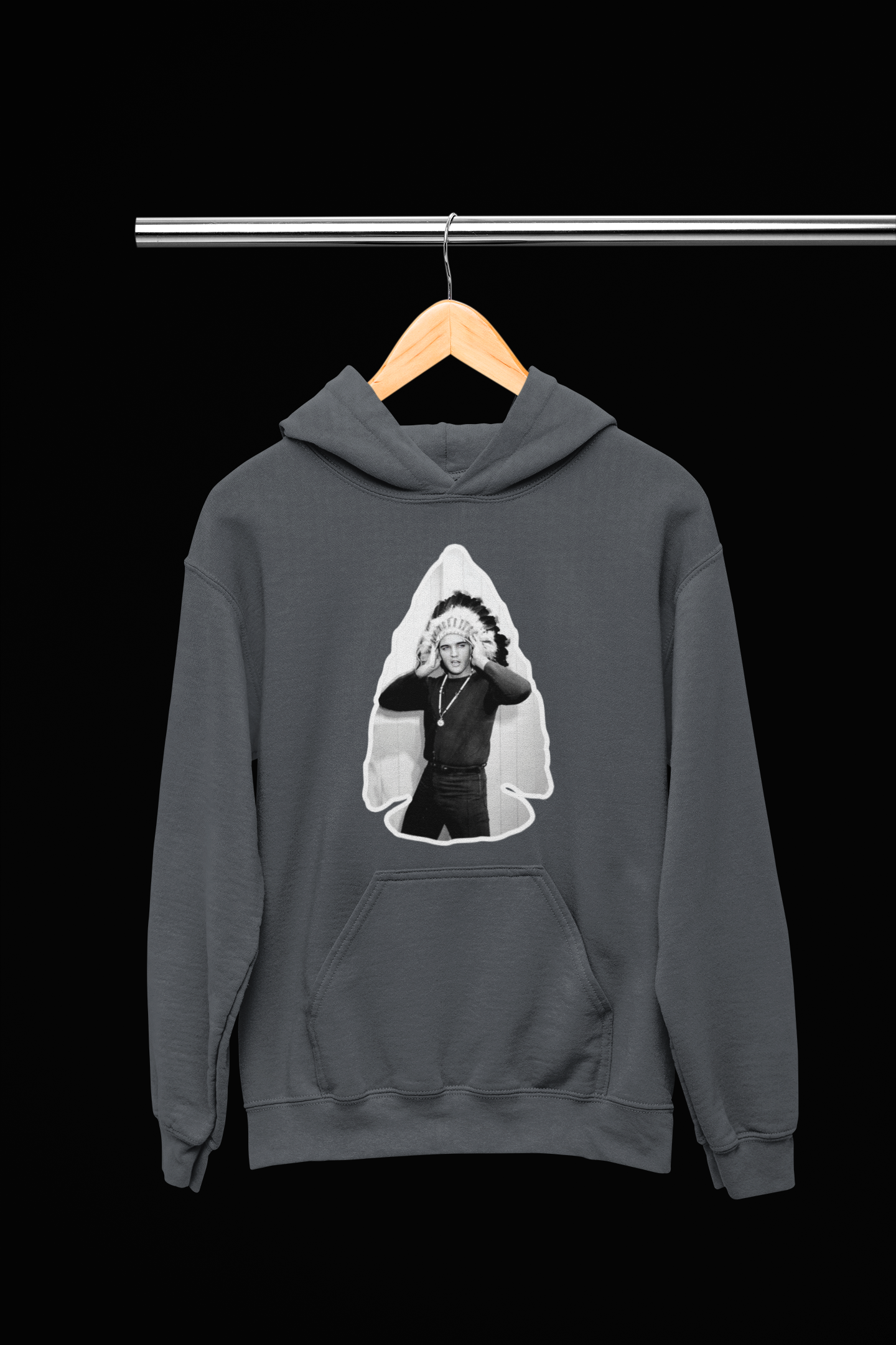Elvis Presley Arrowhead-Adult Hoodie