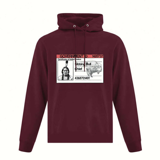 Sitting Bull Status Card Hoodie