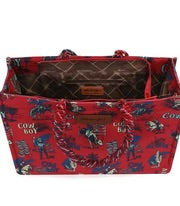 Wrangler Cowboy Print Canvas Tote