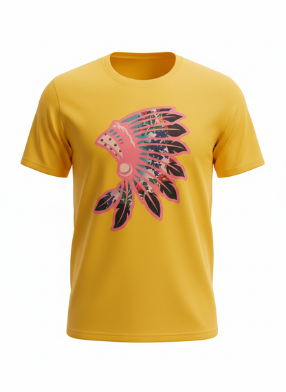 Pink Floral Headdress Tee