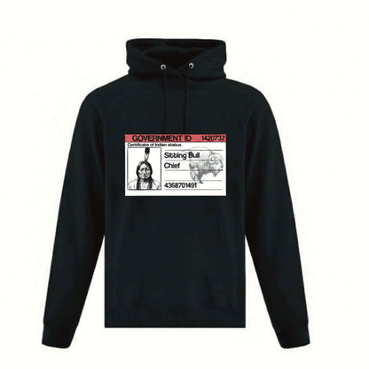 Sitting Bull Status Card Hoodie