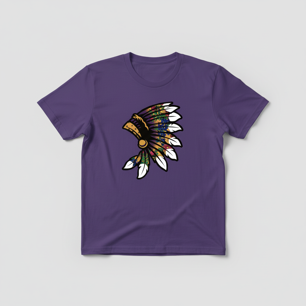 Yellow Floral headdress with with white tips