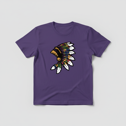 Yellow Floral headdress with with white tips