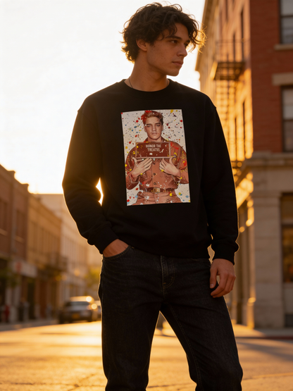 Elvis Presley Honor the treaties Black Crewneck
