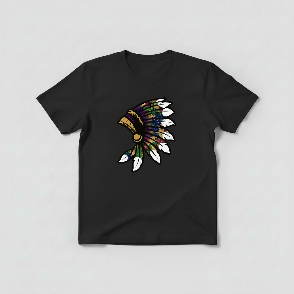 Yellow Floral headdress with with white tips