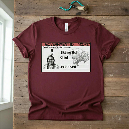 Sitting Bull Status Card -T-Shirt