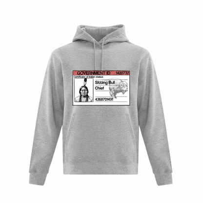 Sitting Bull Status Card Hoodie