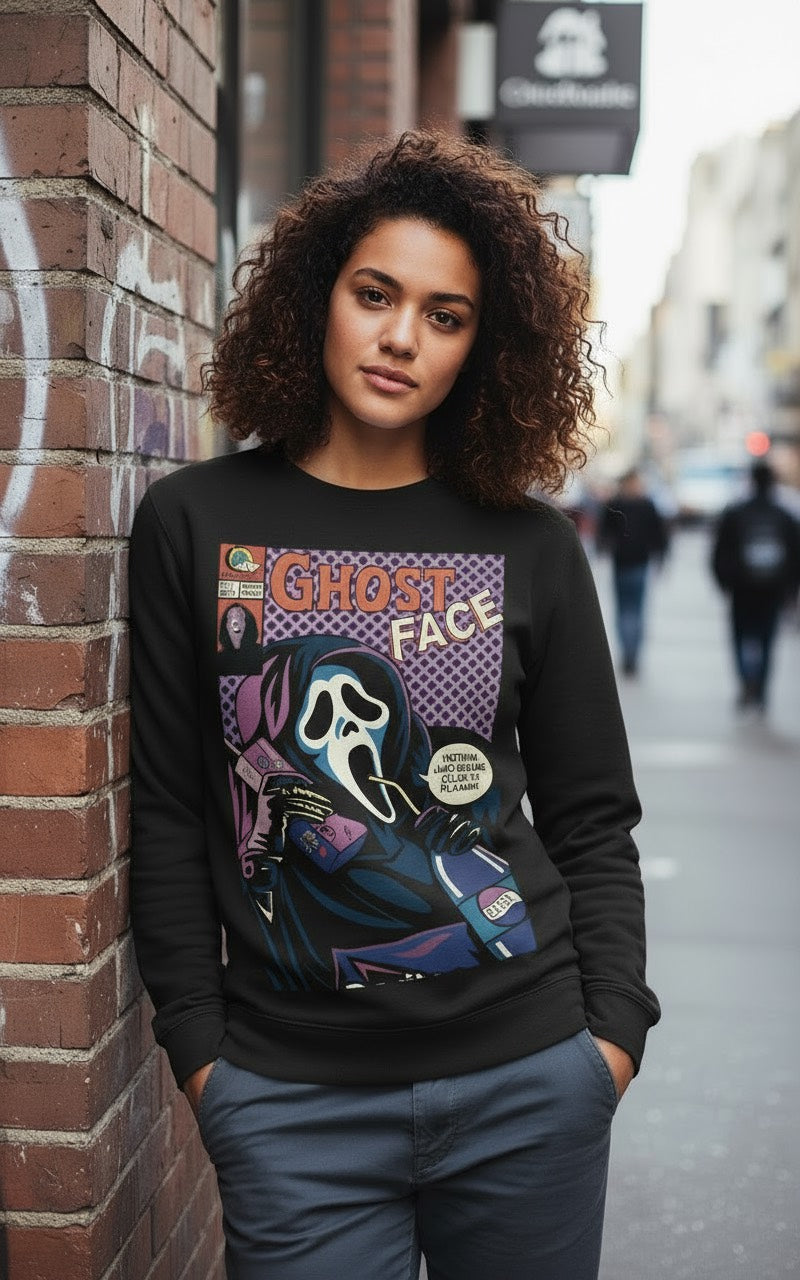 Ghost Face Comic Crewneck