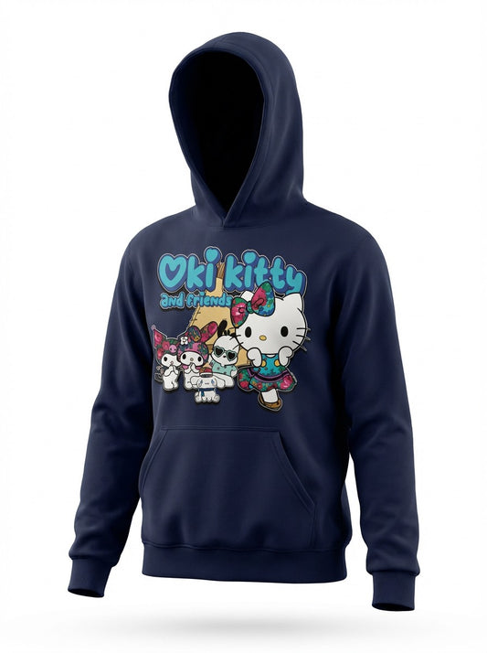 OKI KITTY ADULT HOODIE