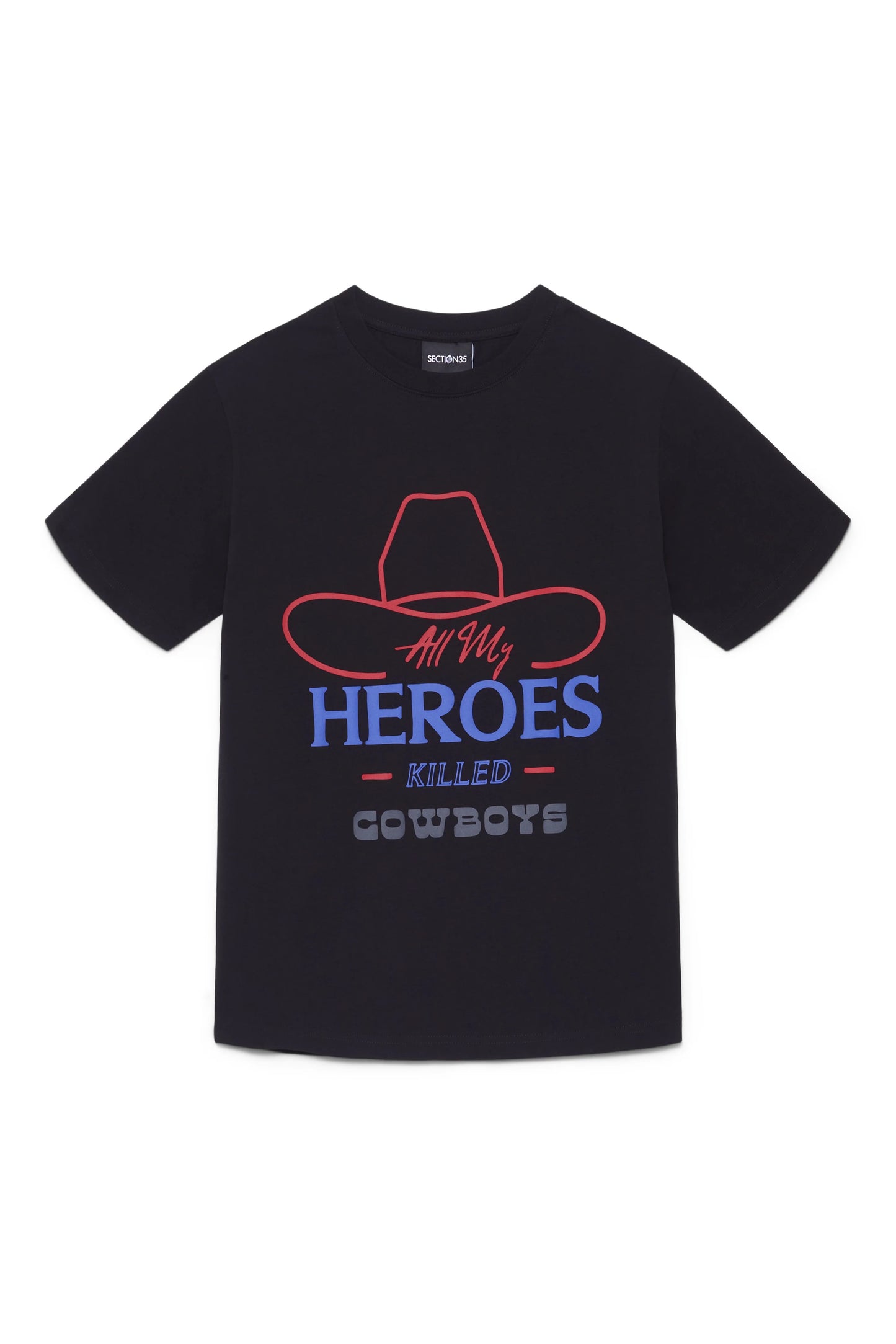 ALL MY HEROES TEE - BLACK