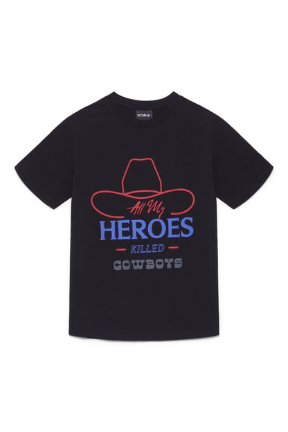 ALL MY HEROES TEE - BLACK