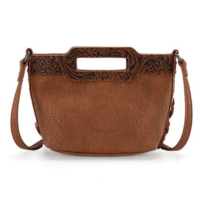 WRANGLER GENUINE COWHIDE FRINGE CROSSBODY
