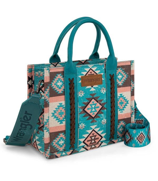Wrangler Aztec Pattern Tote Crossbody
