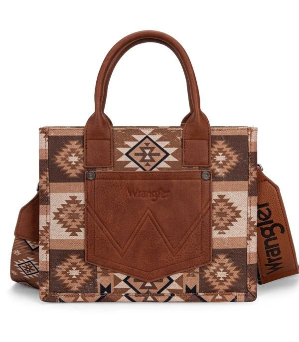 Wrangler Aztec Pattern Tote Crossbody