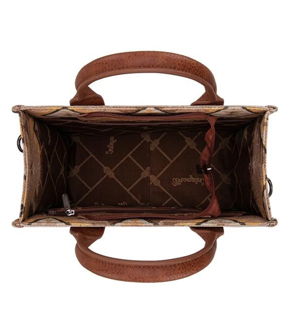 Wrangler Aztec Pattern Tote Crossbody