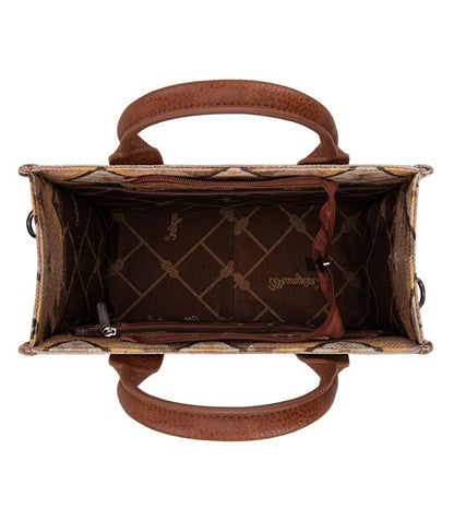 Wrangler Aztec Pattern Tote Crossbody