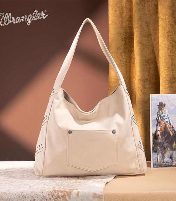 Wrangler Fringe Studded Hobo Bag