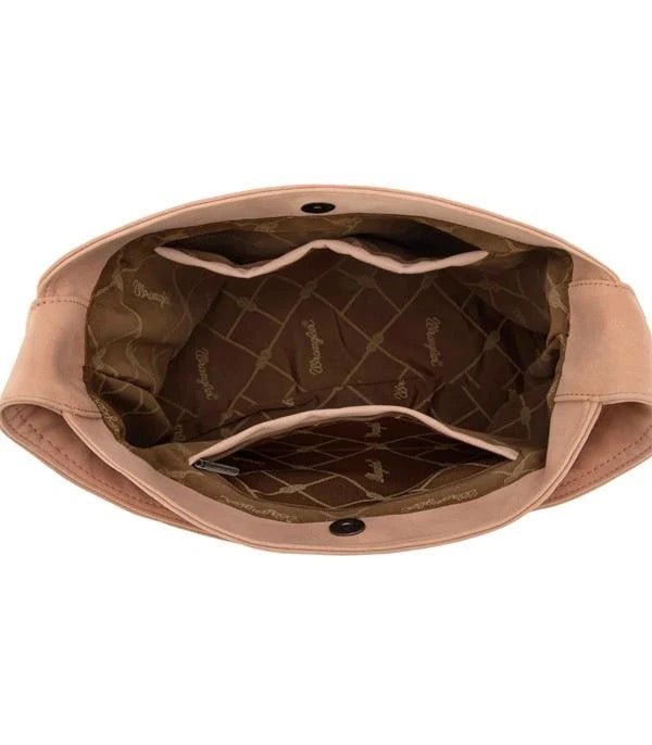 WRANGLER FRINGE STUDDED HOBO BAG