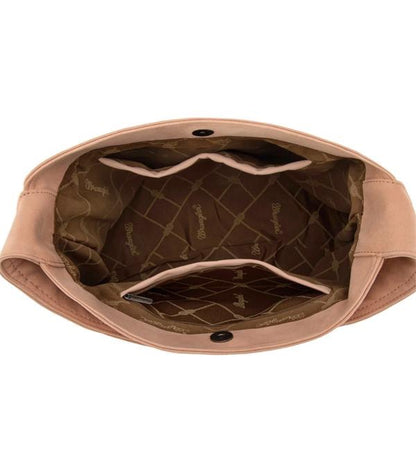 Wrangler Fringe Studded Hobo Bag