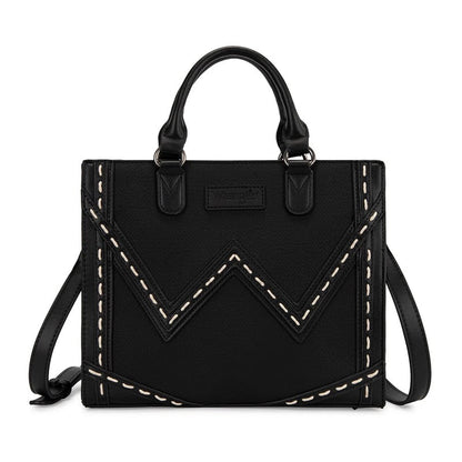 WRANGLER WESTERN CONTRAST STITCH CHEVRON TOTE BAG
