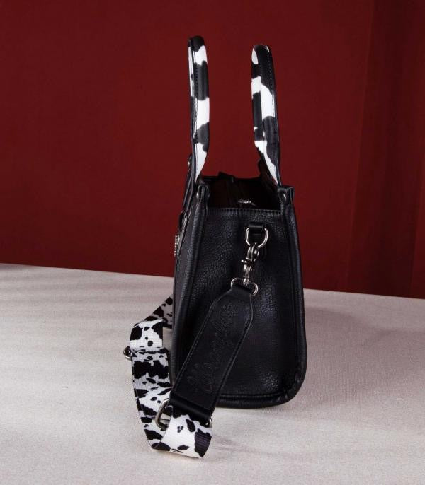 Wrangler Cow Pattern Tote Crossbody Bag