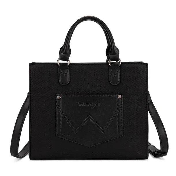WRANGLER WESTERN CONTRAST STITCH CHEVRON TOTE BAG