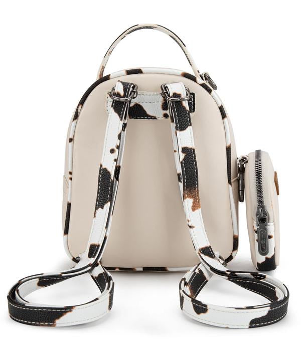 Wrangler Cow Print Mini Backpack Set