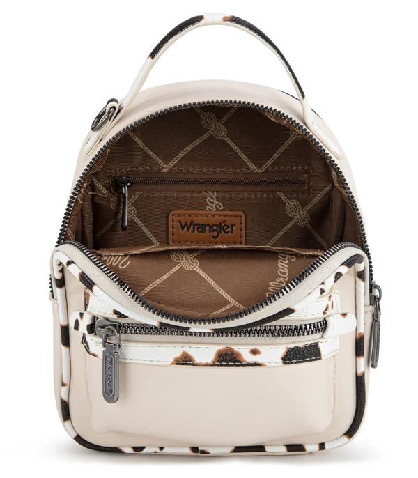 Wrangler Cow Print Mini Backpack Set