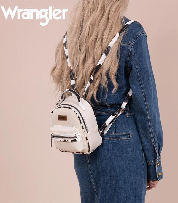 Wrangler Cow Print Mini Backpack Set