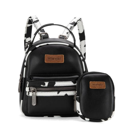 Wrangler Cow Print Mini Backpack Set