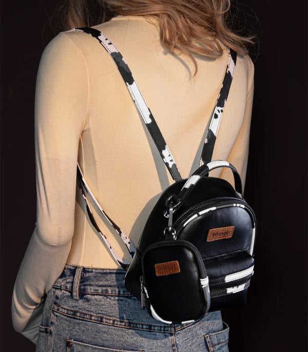 Wrangler Cow Print Mini Backpack Set
