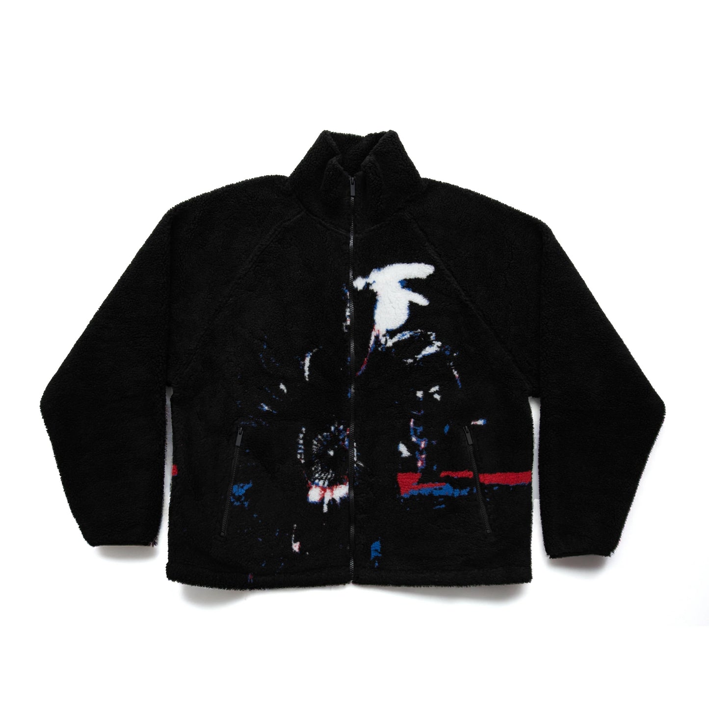 Sneak-Up Sherpa Coat-Black