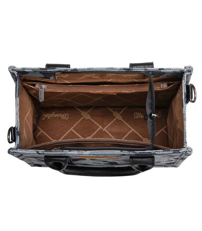 WRANGLER CAMO PRINT TOTE CROSSBODY BAG