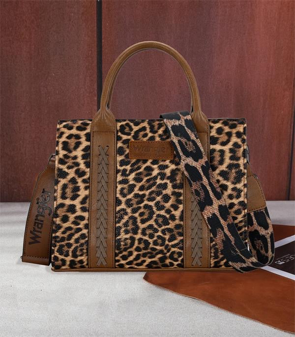 Wrangler Leopard Printe Tote Crossbody