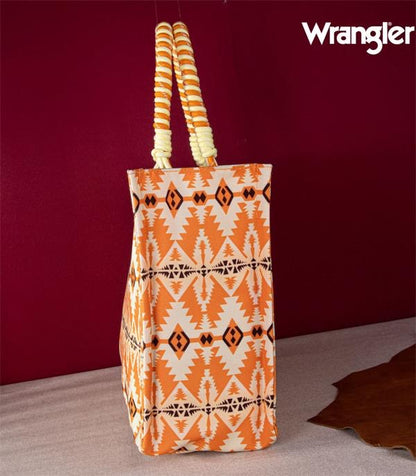 WRANGLER SOUTHWESTERN CANVAS TOTE