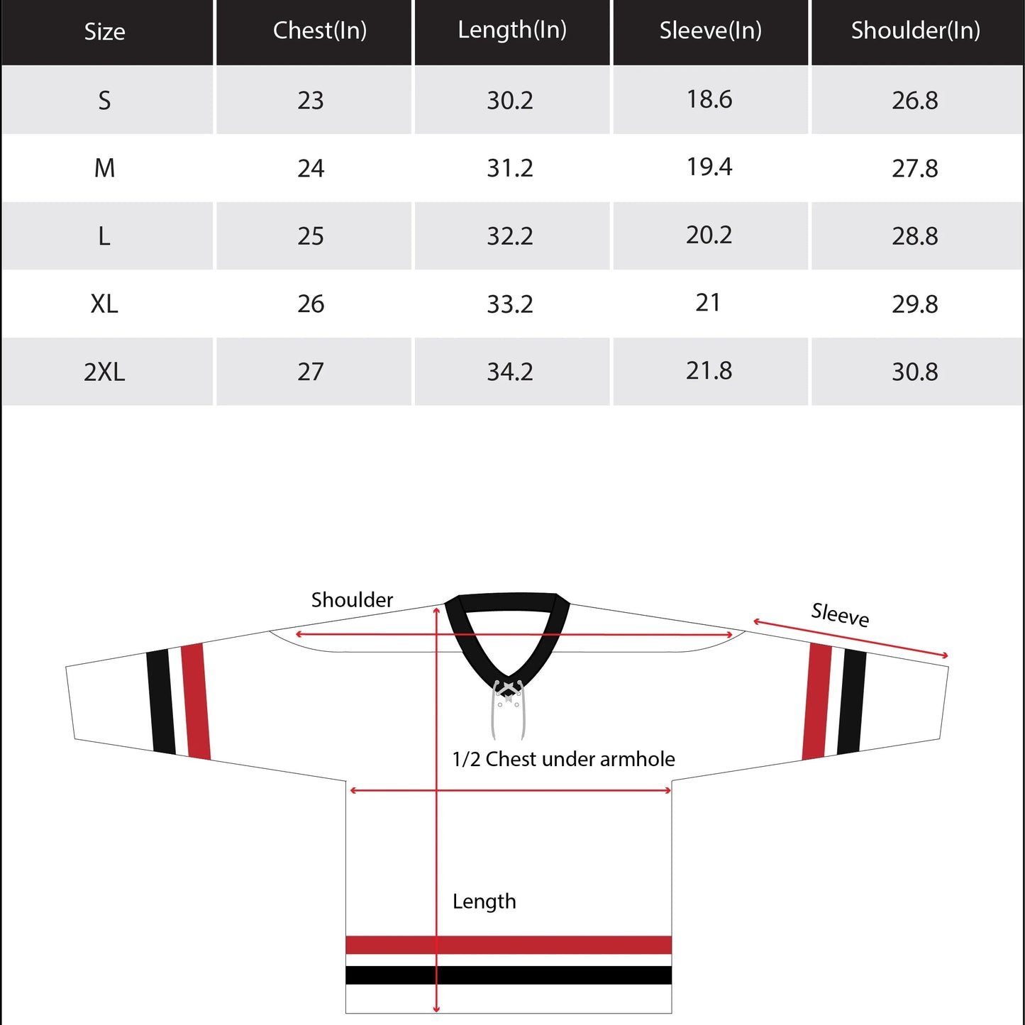 SideWinder Hockey Jersey-White