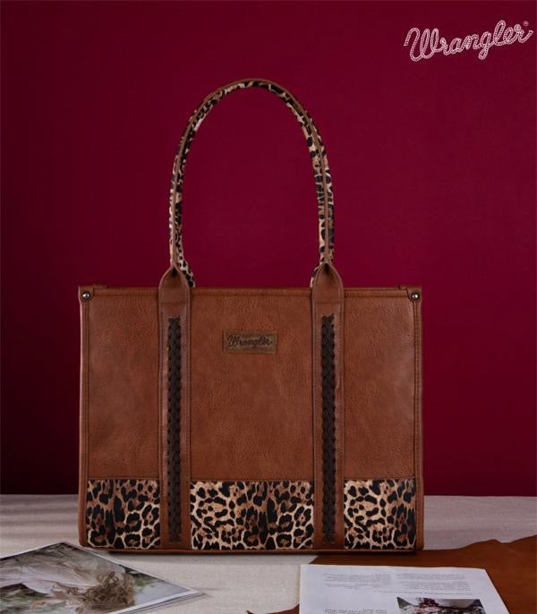 Wrangler Leopard Print Large Tote