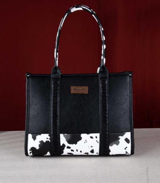 Wrangler Cow Pattern Tote