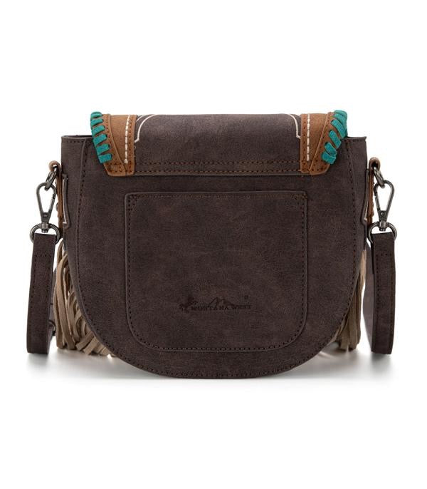 SQUASH BLOSSOM CONCHO FRINGE CROSSBODY